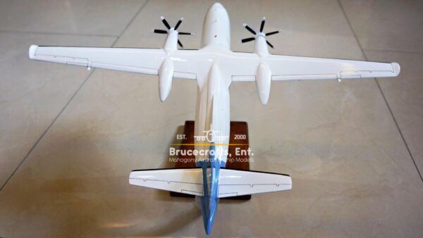 Model of Fokker 50 Skywest with detailed craftsmanship.